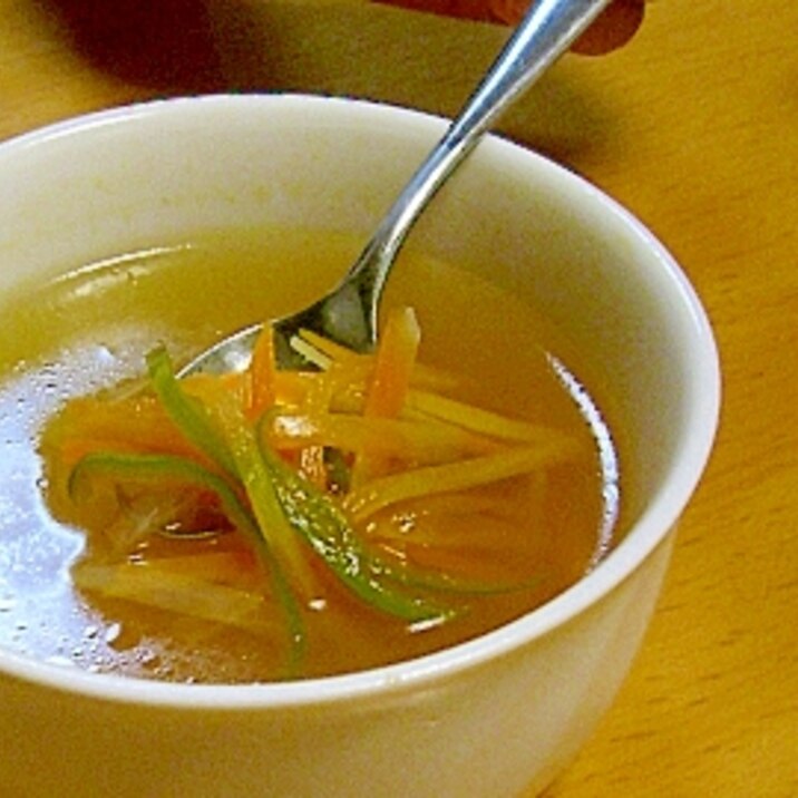 彩り野菜の中華スープ